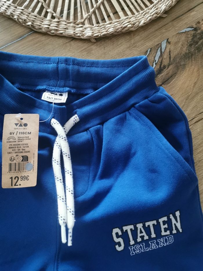 Pantalon de jogging bleu thème campus Tape à l'œil 6 Ans - photo numéro 2