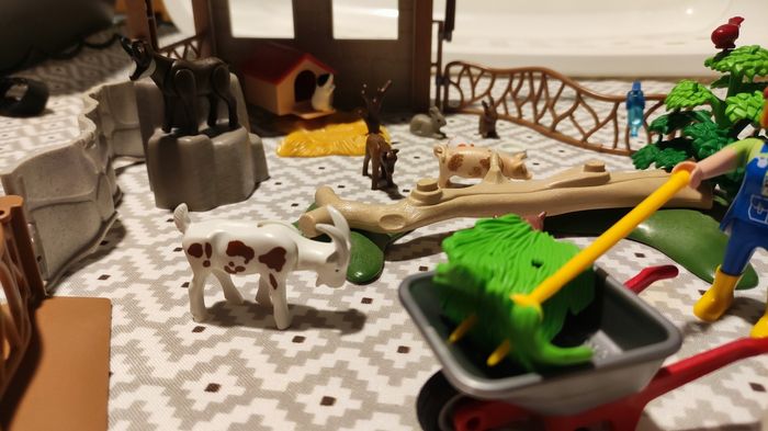 Parc animalier avec visiteurs PLAYMOBIL complet sans boîte - photo numéro 2