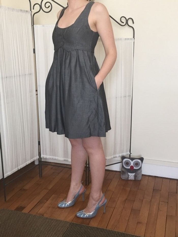 Robe courte blaseur avec poches