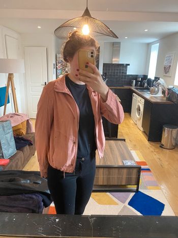 Veste en daim rose miss captain en 38