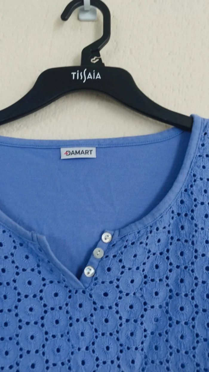 Blouse mauve - Damart - taille 46/48 - photo numéro 2