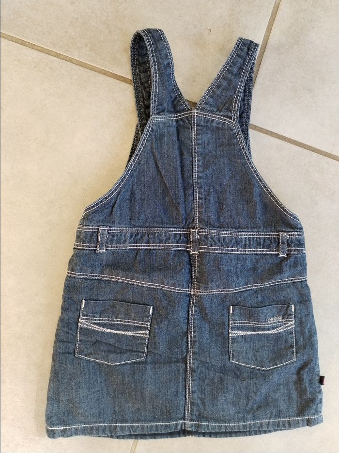 Robe en jean Obaibi, taille 12 mois - photo numéro 2
