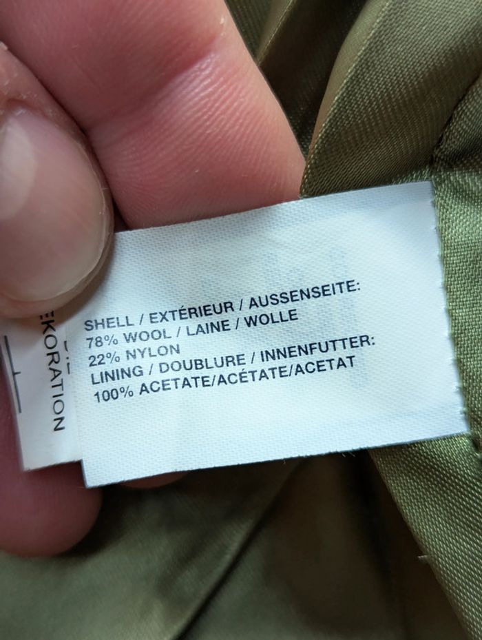 Manteau duffle-coat GAP en laine - Vert - photo numéro 7