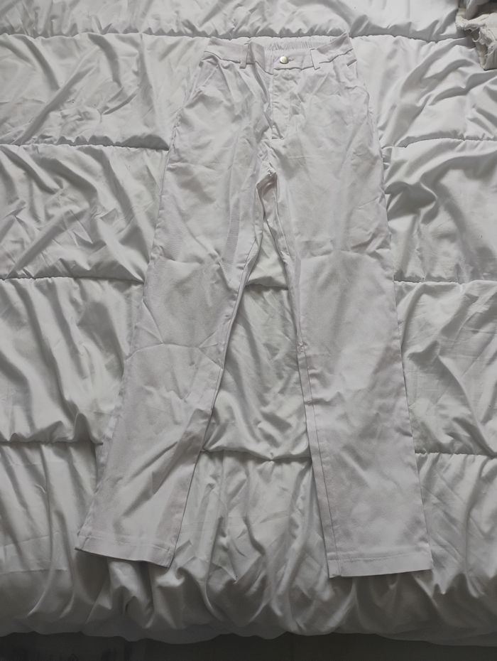 Pantalon blanc taille haute xs neuf - photo numéro 1