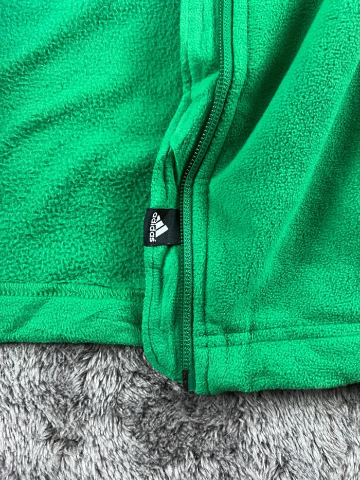 Veste polaire Adidas vert fluo – Taille L - photo numéro 17