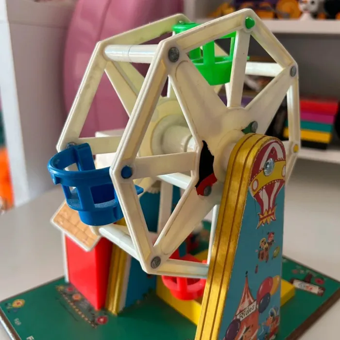 Grande roue fisher price 969 vintage music box ferris wheel 1966 - photo numéro 16