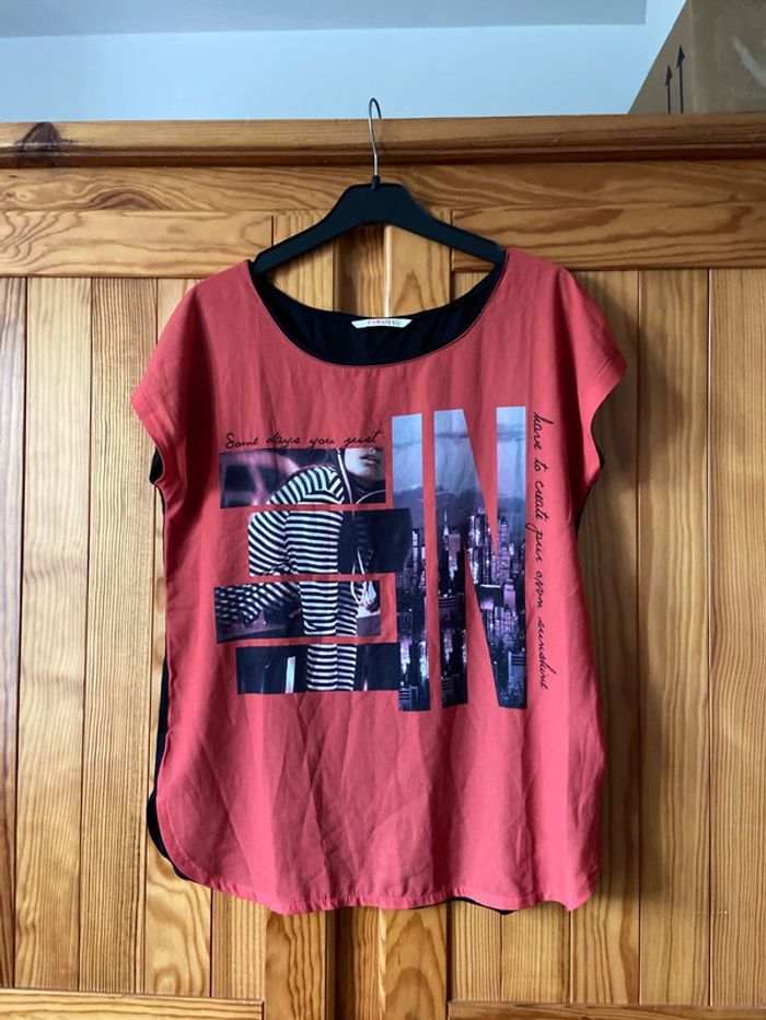 Blouse manche courte femme 36 camaïeu