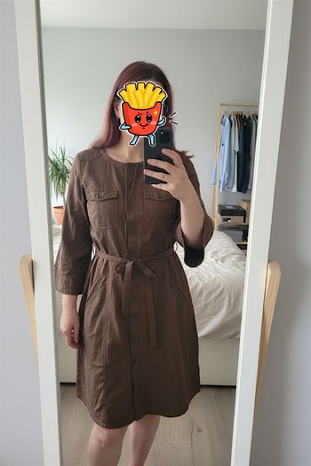 Robe casual marron légère Gémo taille 40