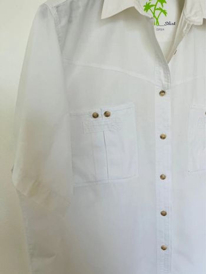 Chemise homme blanche Beach Taille 2 - photo numéro 4