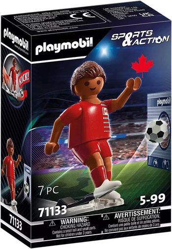 PLAYMOBIL 71133 Sports et Action Joueur de foot Canada