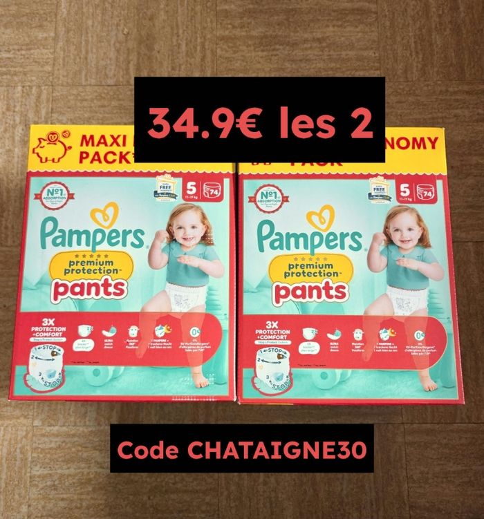148 couches taille 5 pants premuim Pampers