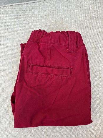 Pantalon rouge bordeaux taille 10 ans