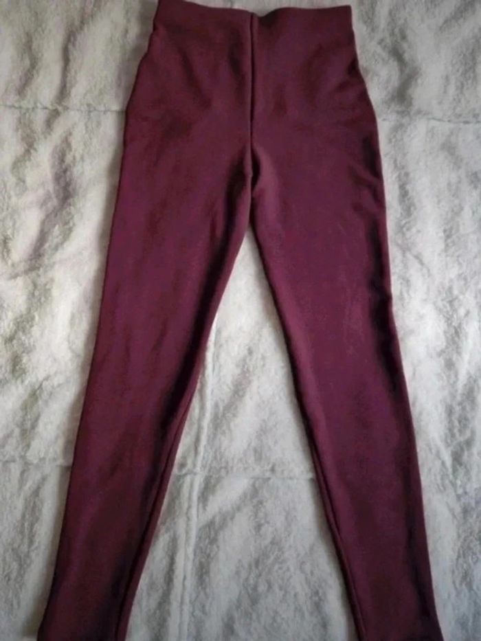 Leggings bordeaux/violet - Bershka - photo numéro 4