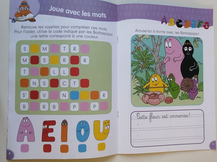 lot barbapapa peluche sac et livres d'activités - photo numéro 4