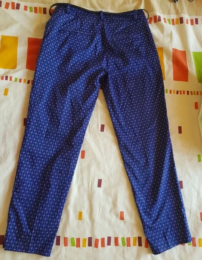 Pantalon carotte bleu Camaïeu - photo numéro 2