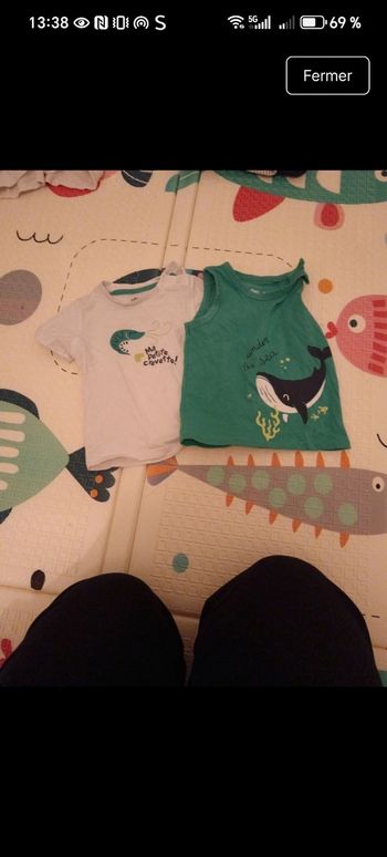 2 Tshirt 12/18 mois