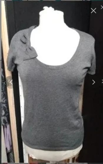 T shirt maille pull été gris Naf Naf t 36 neuf