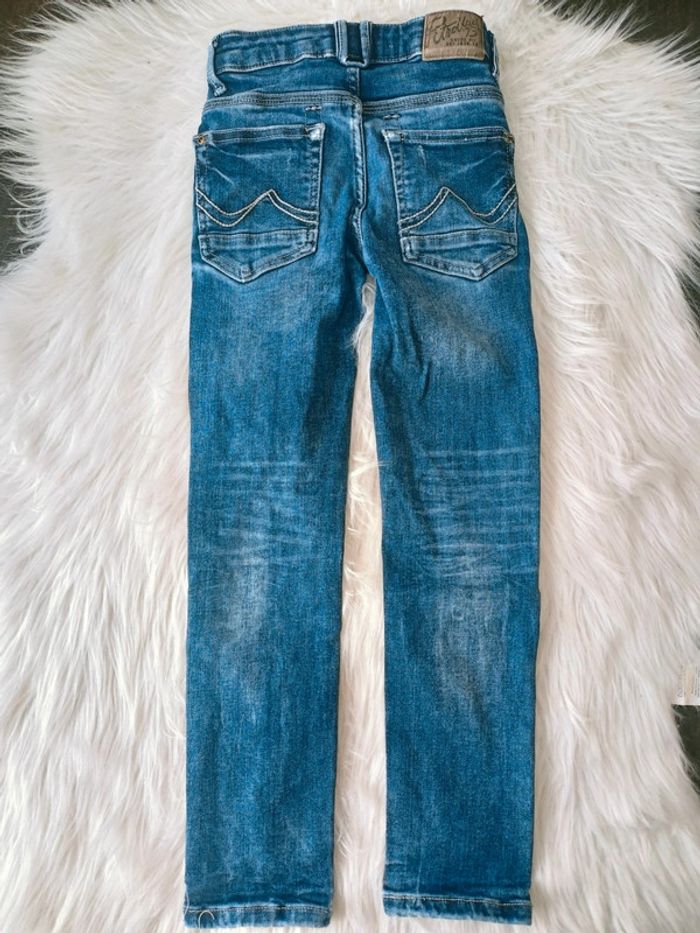 Jean skinny bleu foncé destroy 7 ans-122cm - photo numéro 3