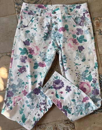 Pantalon d’été en toile Made in Italy Taille L