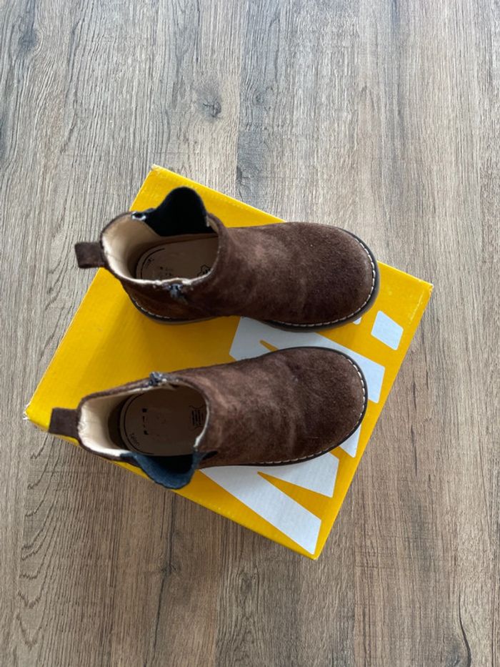 Bottines en daim marron - photo numéro 2