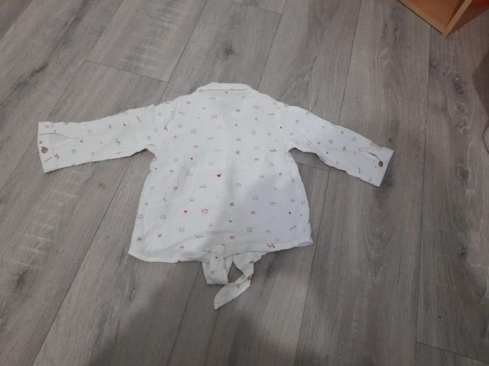 Chemise manches longues à nouer 12 mois - photo numéro 3