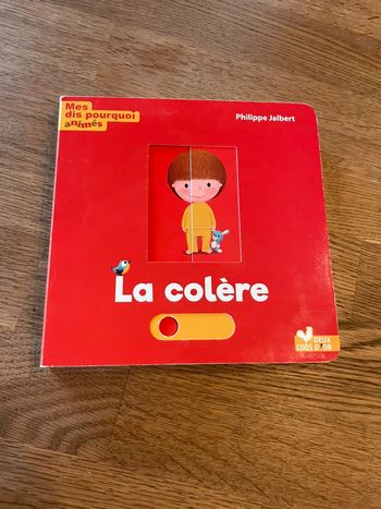Livre cartonné Mes pourquoi animés La colère