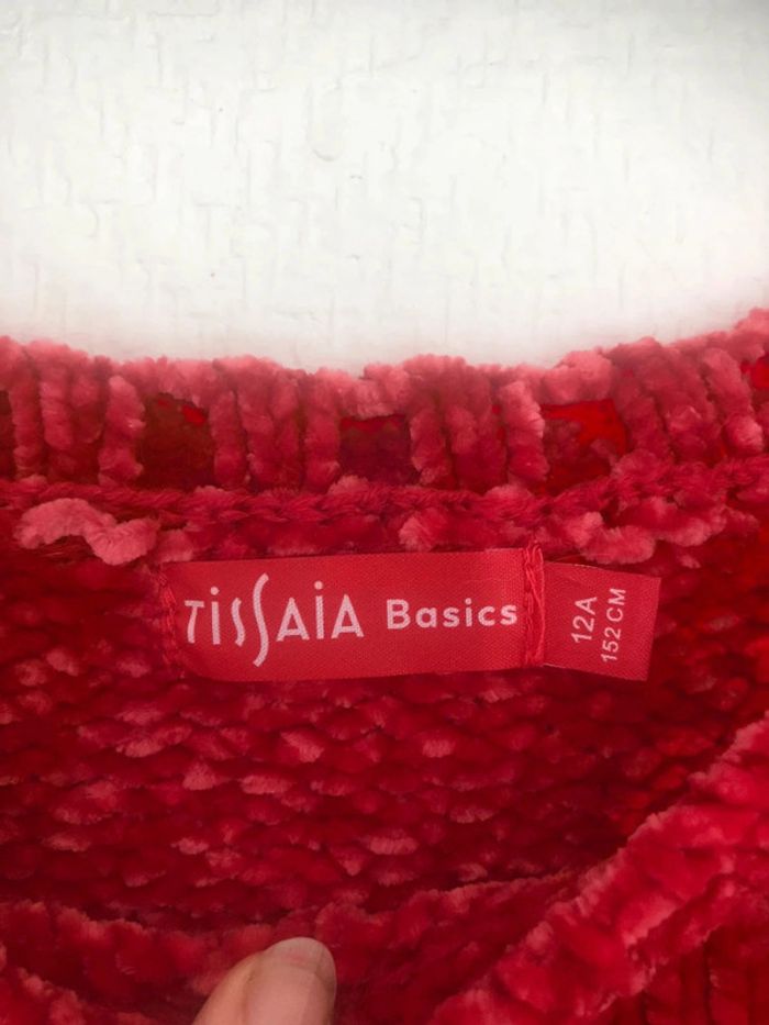 Pull tout doux rose rouge 12 ans - photo numéro 3