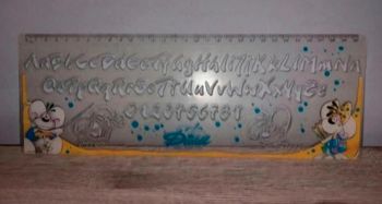 Latte avec pochoir diddl