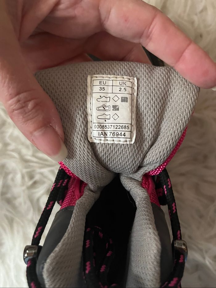 Chaussures de marche montantes fille rose T35 TREKTEC  TBE 🥾 - photo numéro 10