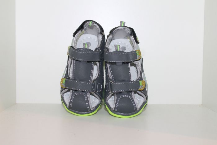 belle sandales nus pieds grise et verte 29 - photo numéro 3