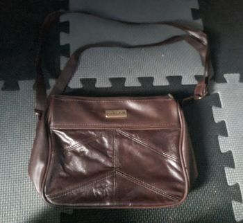 Sac à bandoulière marron Ted Lapidus