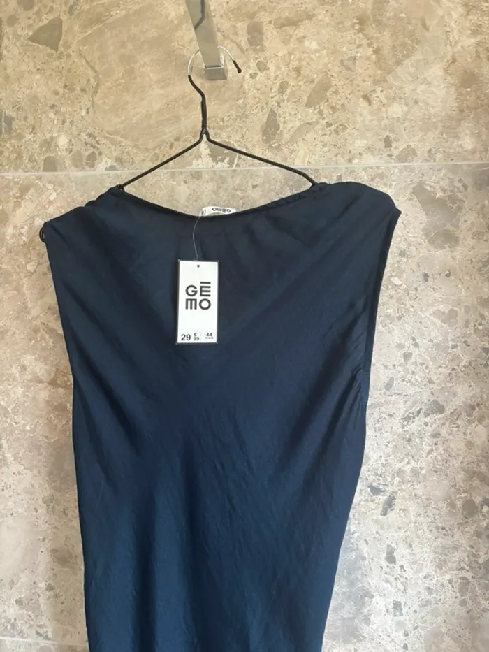 Robe longue bleue marine Gemo - photo numéro 5