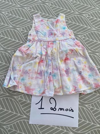 Très belle robe printanière été coton 12 mois