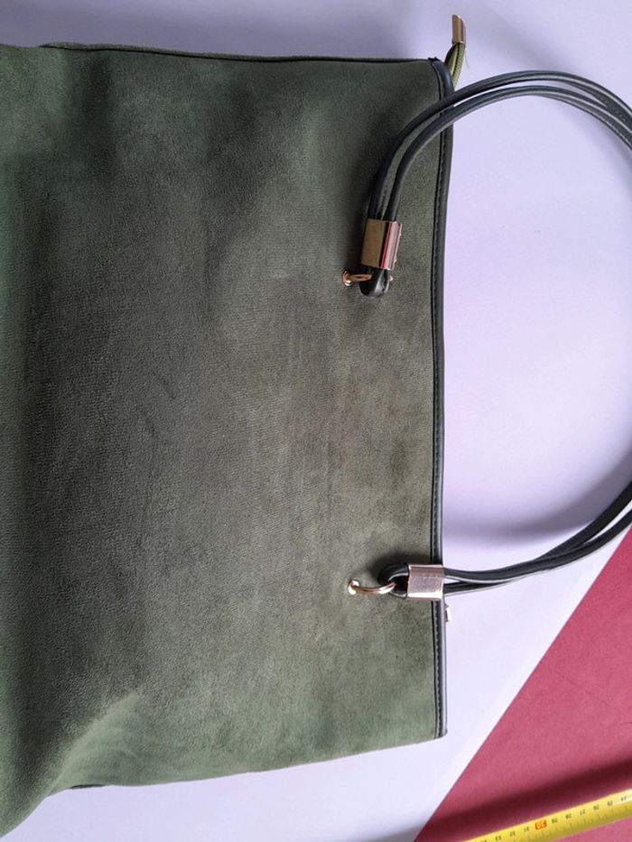 Beau sac  caban effet velours - photo numéro 6
