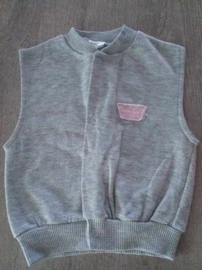 Gilet sans manche fille 12 mois