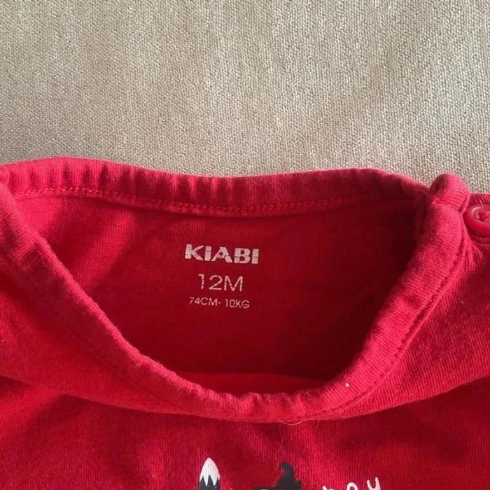 🐺 T-shirt "Petit Loup" Kiabi Rouge 🐺 - photo numéro 4