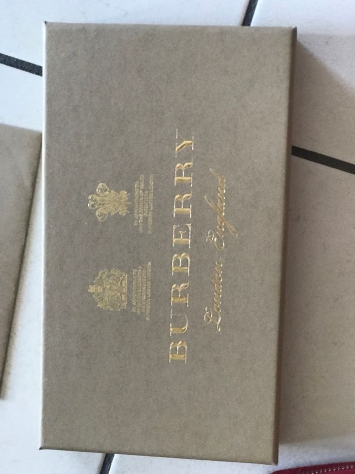 Compagnon BURBERRY Bordeaux cuir - photo numéro 3