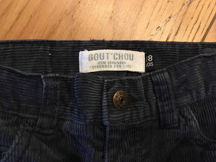 Pantalon velours bleu Garçon Bout’chou 18 mois - photo numéro 2