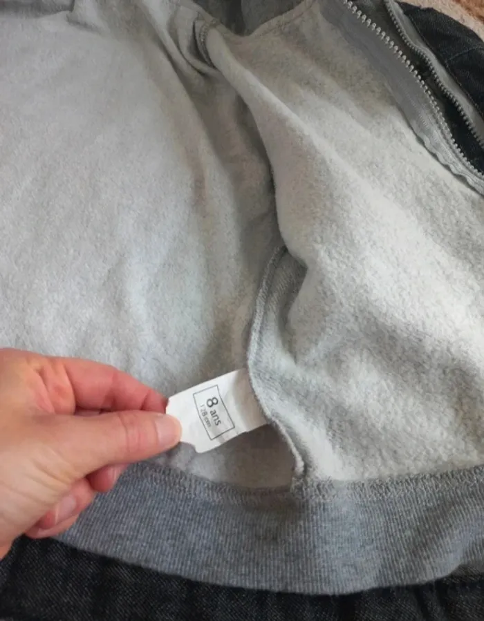 Veste en jean avec gilet 6/8 ans - photo numéro 5