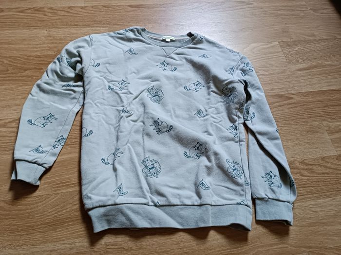 Sweat vert, Vertbaudet, 10 ans