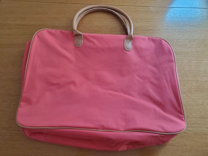 Valisette sac de voyage rouge corail - photo numéro 2