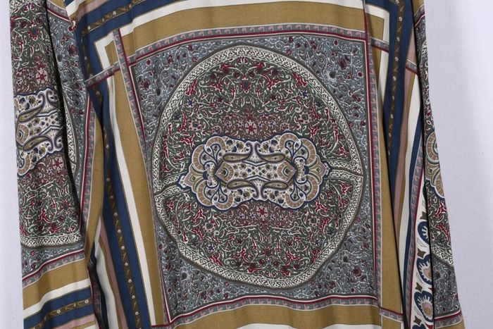 Chemise vintage 80's en viscose motif baroque (#240648) - photo numéro 5