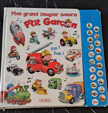 Livre Mon grand imagier sonore ptit garcon