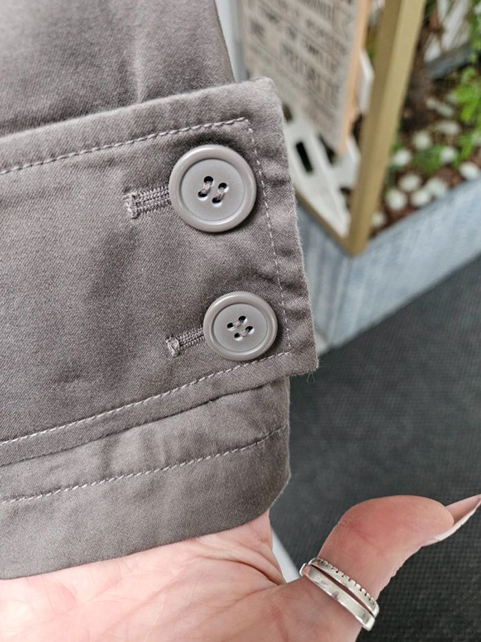 Trench marron taupe taille M - photo numéro 5
