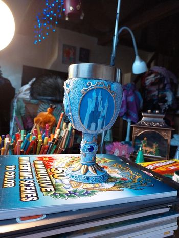 Calice, verre sur pied disney cendrillon