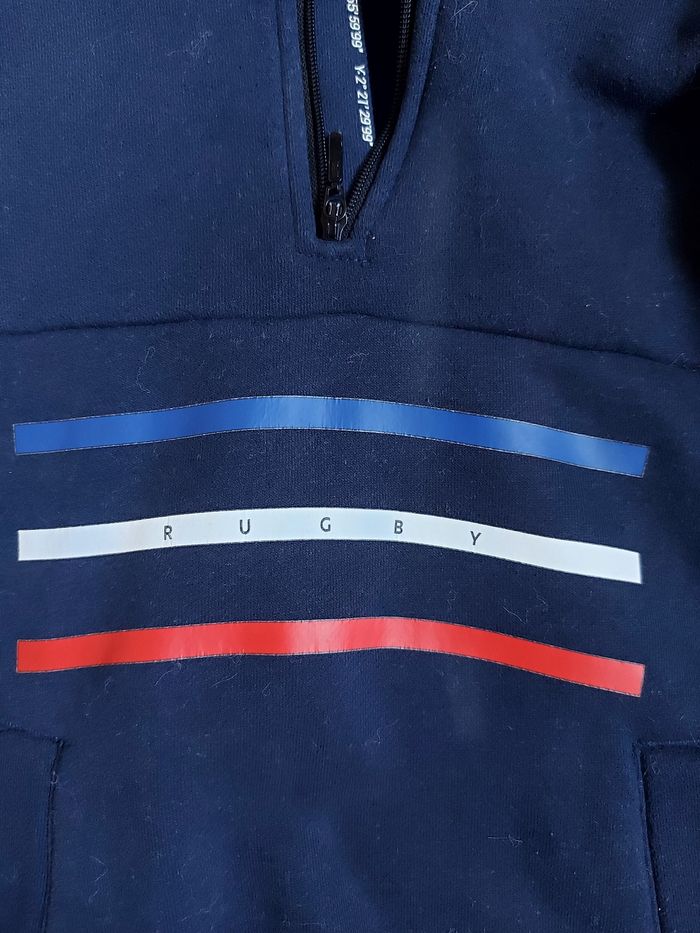 Pull marine France rugby 8 ans - photo numéro 3