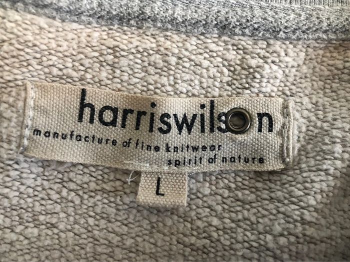 Sweat-shirt gris clair à capuche avec poches « harris wilson » T L - photo numéro 10