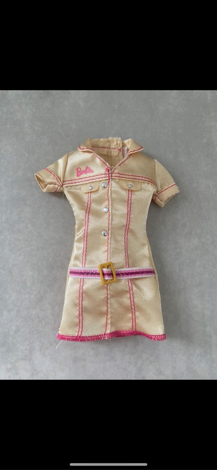 Robe courte doré Barbie