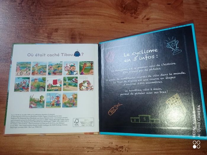 Livre album enfant Mac Do, La course de vélo, Éditions Hachette Jeunesse NEUF - photo numéro 3