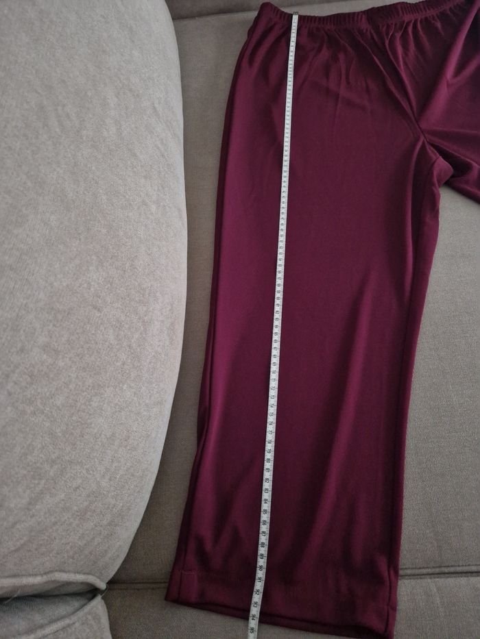 Pantalon couleur lie de vin, Daxon - photo numéro 10